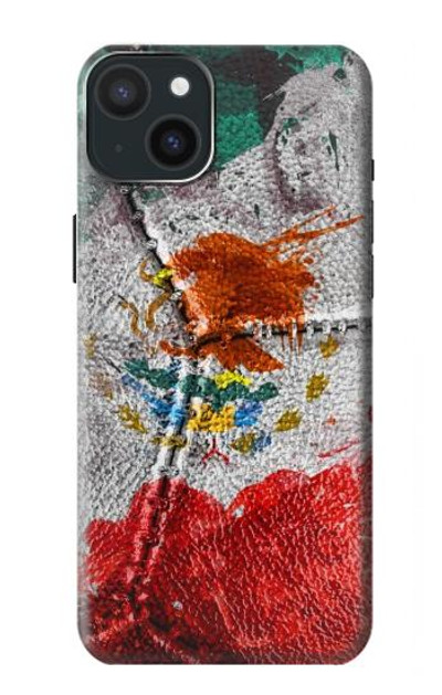 S3314 Mexico Flag Vinatage Football Graphic Case Cover Custodia per iPhone 15 Plus