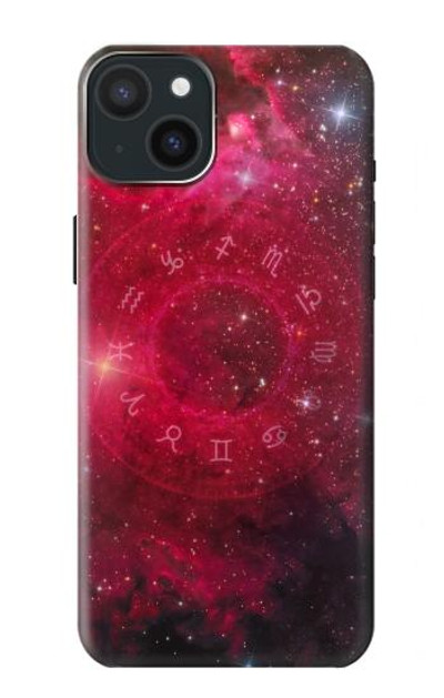 S3368 Zodiac Red Galaxy Case Cover Custodia per iPhone 15 Plus