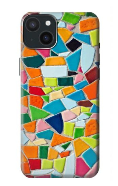 S3391 Abstract Art Mosaic Tiles Graphic Case Cover Custodia per iPhone 15 Plus