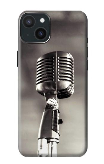 S3495 Vintage Microphone Case Cover Custodia per iPhone 15 Plus