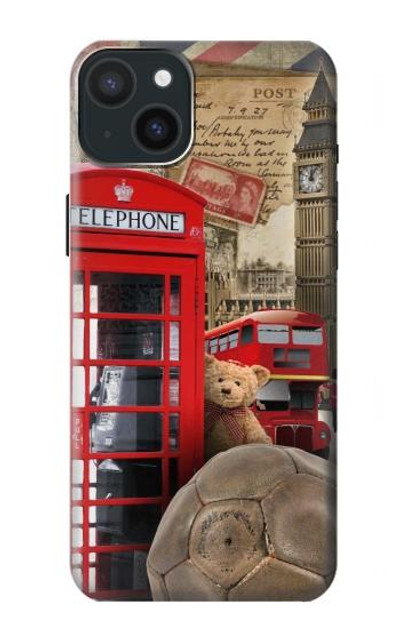 S3856 Vintage London British Case Cover Custodia per iPhone 15 Plus