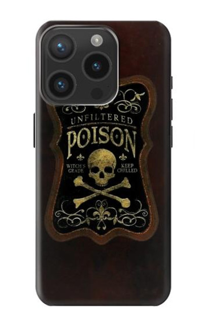 S2649 Unfiltered Poison Vintage Glass Bottle Case Cover Custodia per iPhone 15 Pro