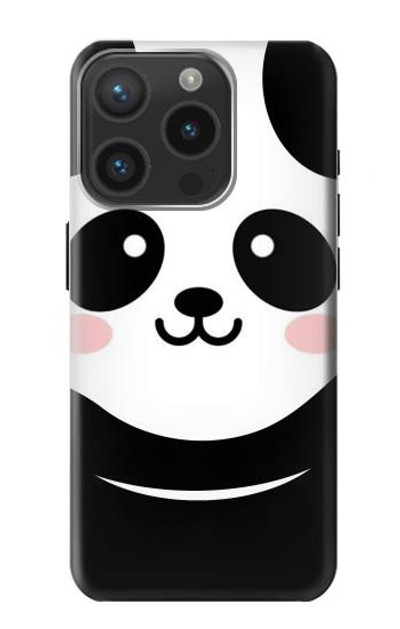 S2662 Cute Panda Cartoon Case Cover Custodia per iPhone 15 Pro