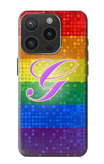 S2899 Rainbow LGBT Gay Pride Flag Case Cover Custodia per iPhone 15 Pro