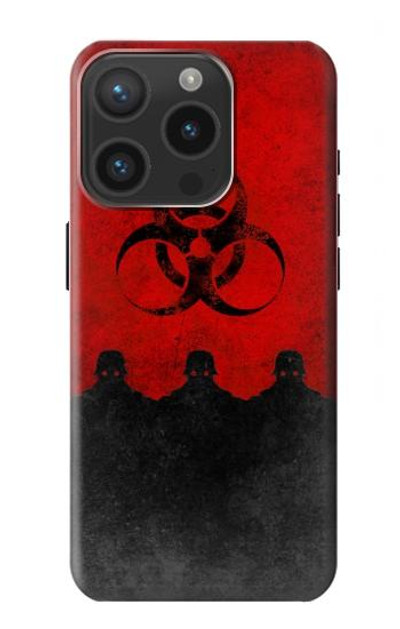 S2917 Biohazards Virus Red Alert Case Cover Custodia per iPhone 15 Pro