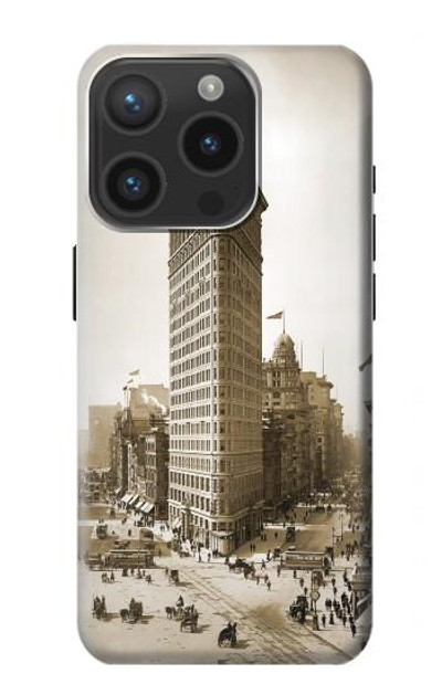 S3046 Old New York Flatiron Building Case Cover Custodia per iPhone 15 Pro