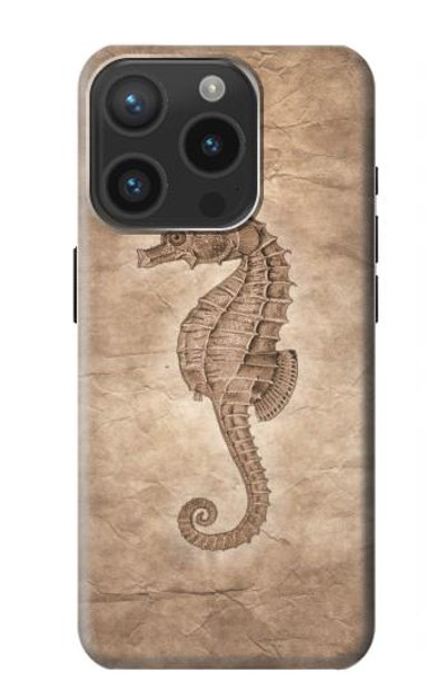 S3214 Seahorse Skeleton Fossil Case Cover Custodia per iPhone 15 Pro