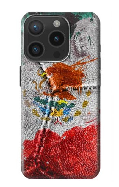 S3314 Mexico Flag Vinatage Football Graphic Case Cover Custodia per iPhone 15 Pro