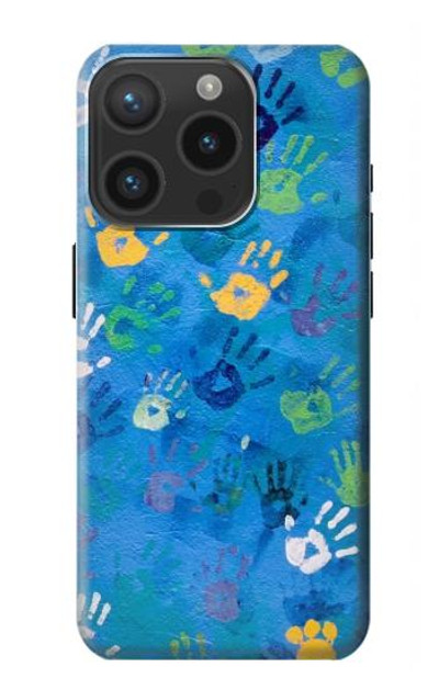 S3403 Hand Print Case Cover Custodia per iPhone 15 Pro