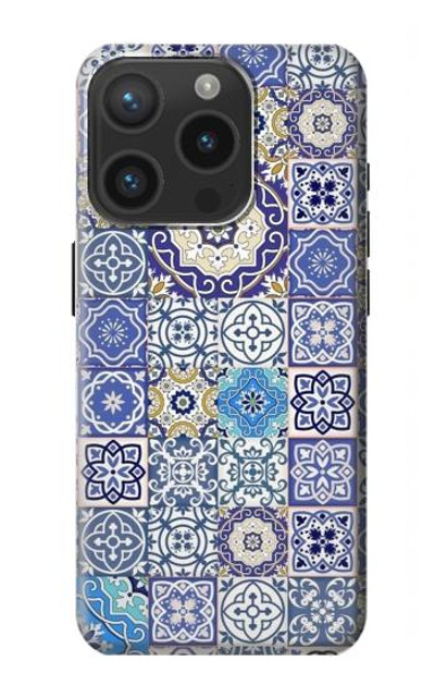 S3537 Moroccan Mosaic Pattern Case Cover Custodia per iPhone 15 Pro