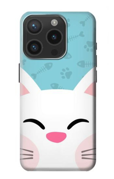 S3542 Cute Cat Cartoon Case Cover Custodia per iPhone 15 Pro