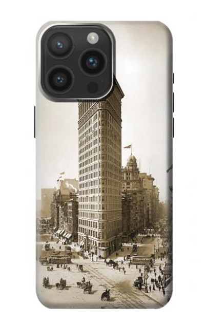 S3046 Old New York Flatiron Building Case Cover Custodia per iPhone 15 Pro Max