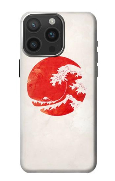 S3237 Waves Japan Flag Case Cover Custodia per iPhone 15 Pro Max