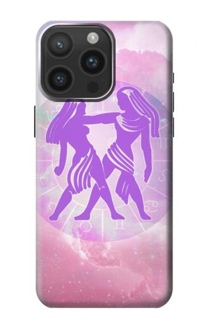 S3259 Zodiac Gemini Case Cover Custodia per iPhone 15 Pro Max