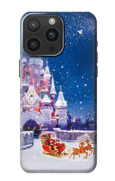 S3282 Santa Xmas Castle Case Cover Custodia per iPhone 15 Pro Max