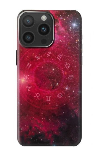 S3368 Zodiac Red Galaxy Case Cover Custodia per iPhone 15 Pro Max