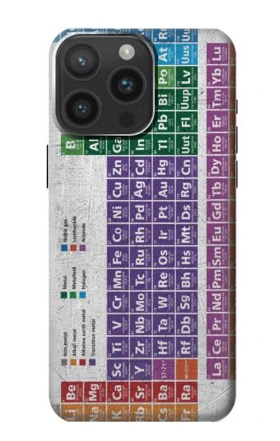 S3383 Periodic Table Case Cover Custodia per iPhone 15 Pro Max