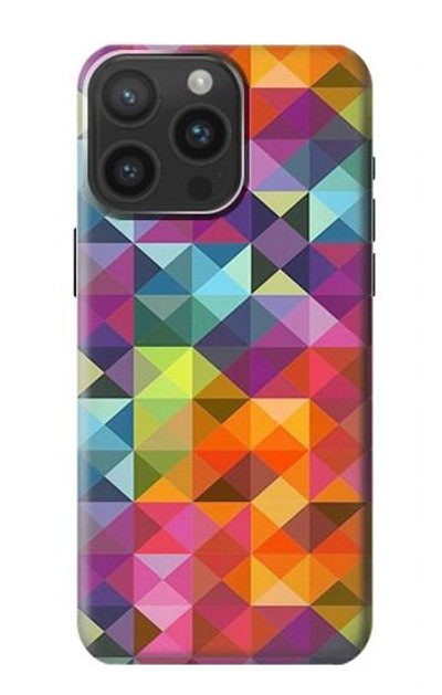 S3477 Abstract Diamond Pattern Case Cover Custodia per iPhone 15 Pro Max