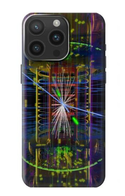 S3545 Quantum Particle Collision Case Cover Custodia per iPhone 15 Pro Max