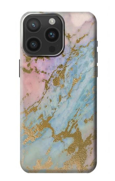 S3717 Rose Gold Blue Pastel Marble Graphic Printed Case Cover Custodia per iPhone 15 Pro Max