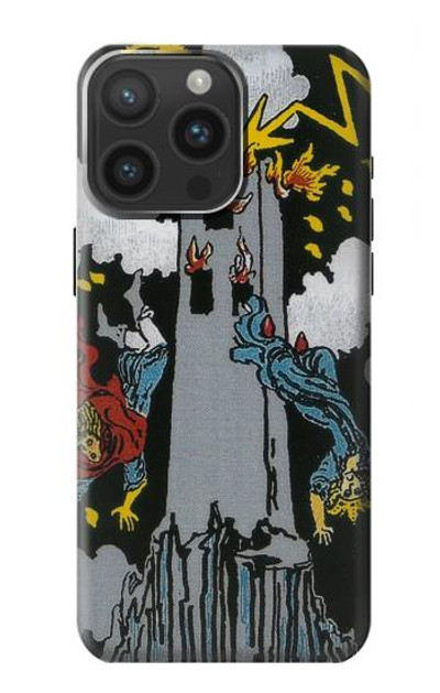 S3745 Tarot Card The Tower Case Cover Custodia per iPhone 15 Pro Max