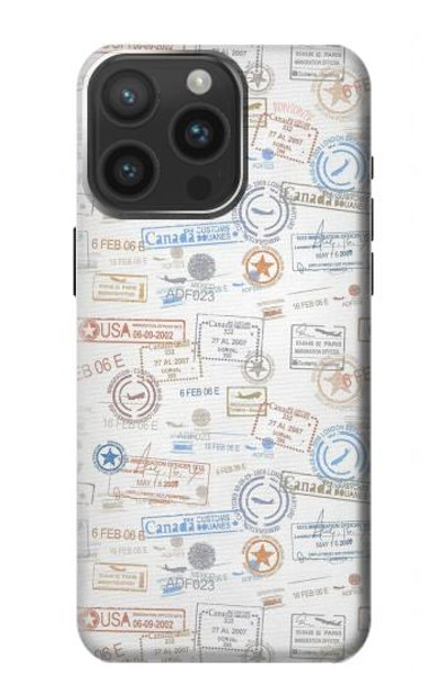 S3903 Travel Stamps Case Cover Custodia per iPhone 15 Pro Max