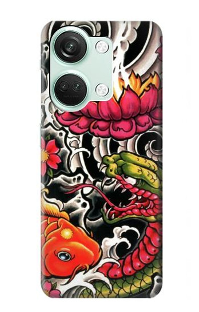 S0605 Yakuza Tattoo Case Cover Custodia per OnePlus Nord 3