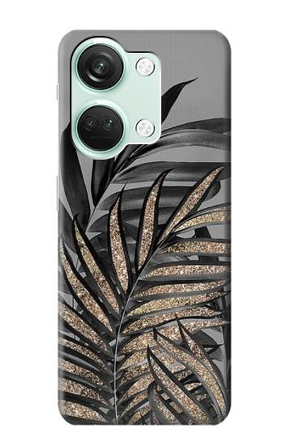 S3692 Gray Black Palm Leaves Case Cover Custodia per OnePlus Nord 3