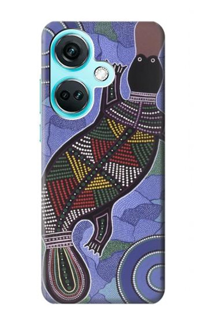 S3387 Platypus Australian Aboriginal Art Case Cover Custodia per OnePlus Nord CE3