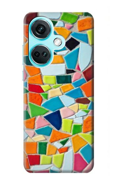 S3391 Abstract Art Mosaic Tiles Graphic Case Cover Custodia per OnePlus Nord CE3