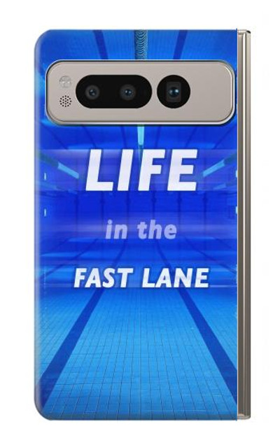 S3136 Life in the Fast Lane Swimming Pool Case Cover Custodia per Google Pixel Fold