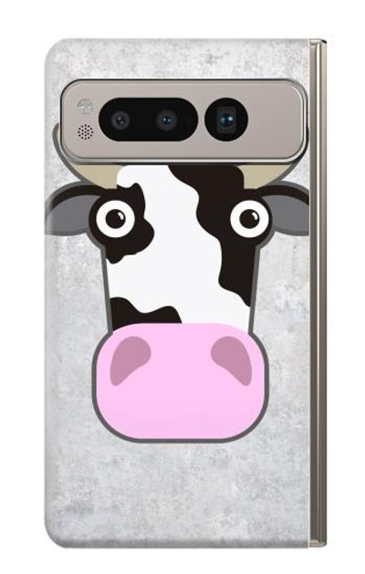 S3257 Cow Cartoon Case Cover Custodia per Google Pixel Fold