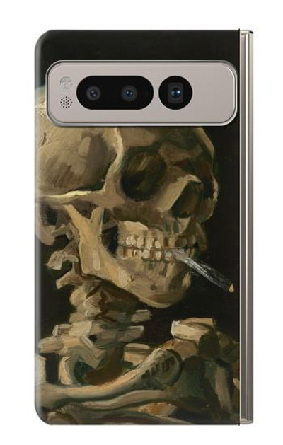 S3358 Vincent Van Gogh Skeleton Cigarette Case Cover Custodia per Google Pixel Fold