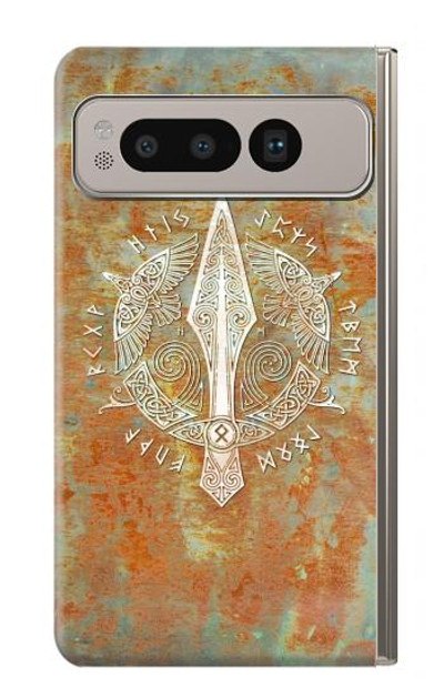 S3827 Gungnir Spear of Odin Norse Viking Symbol Case Cover Custodia per Google Pixel Fold