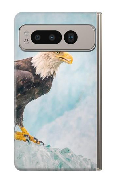 S3843 Bald Eagle On Ice Case Cover Custodia per Google Pixel Fold