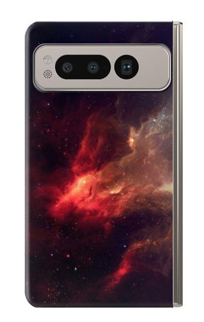 S3897 Red Nebula Space Case Cover Custodia per Google Pixel Fold