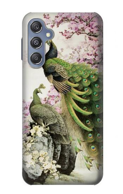 S2773 Peacock Chinese Brush Painting Case Cover Custodia per Samsung Galaxy M34 5G