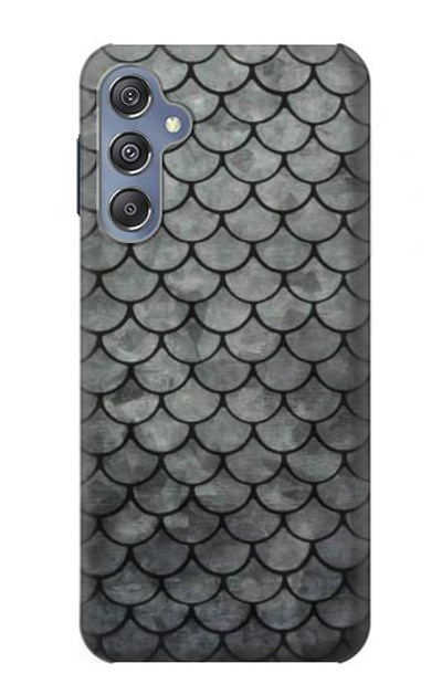 S2950 Silver Fish Scale Case Cover Custodia per Samsung Galaxy M34 5G