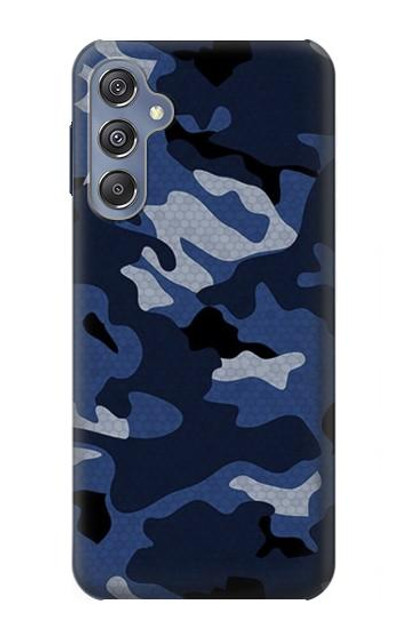 S2959 Navy Blue Camo Camouflage Case Cover Custodia per Samsung Galaxy M34 5G