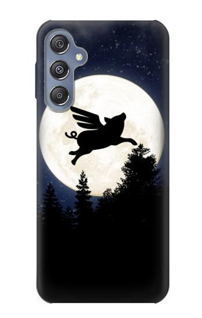 S3289 Flying Pig Full Moon Night Case Cover Custodia per Samsung Galaxy M34 5G