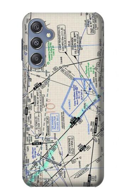 S3882 Flying Enroute Chart Case Cover Custodia per Samsung Galaxy M34 5G