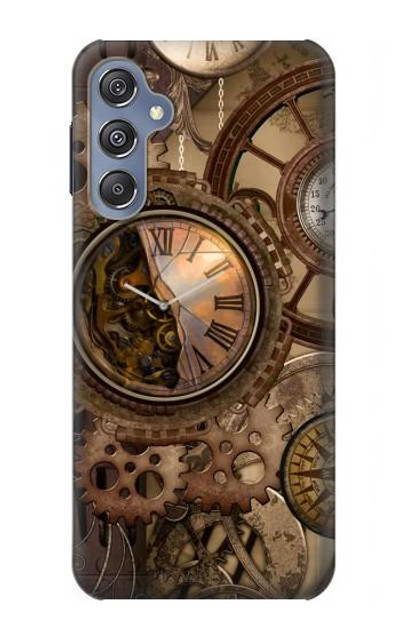 S3927 Compass Clock Gage Steampunk Case Cover Custodia per Samsung Galaxy M34 5G