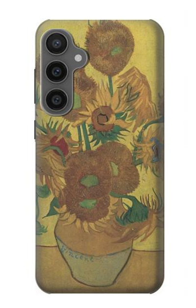 S0214 Van Gogh Vase Fifteen Sunflowers Case Cover Custodia per Samsung Galaxy S23 FE