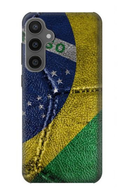 S3297 Brazil Flag Vintage Football Graphic Case Cover Custodia per Samsung Galaxy S23 FE