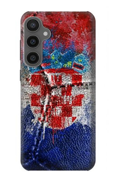 S3313 Croatia Flag Vintage Football Graphic Case Cover Custodia per Samsung Galaxy S23 FE