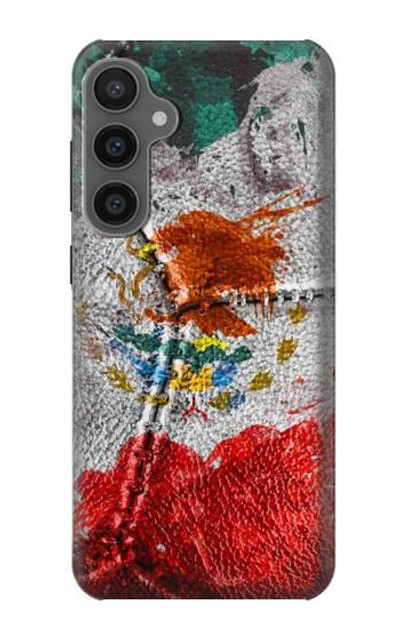 S3314 Mexico Flag Vinatage Football Graphic Case Cover Custodia per Samsung Galaxy S23 FE