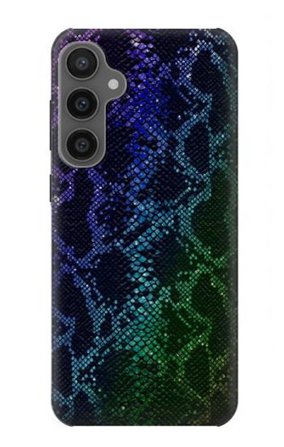 S3366 Rainbow Python Skin Graphic Print Case Cover Custodia per Samsung Galaxy S23 FE
