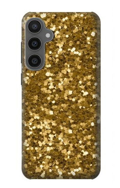 S3388 Gold Glitter Graphic Print Case Cover Custodia per Samsung Galaxy S23 FE