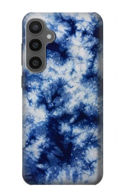 S3439 Fabric Indigo Tie Dye Case Cover Custodia per Samsung Galaxy S23 FE