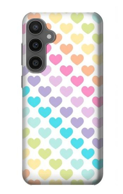 S3499 Colorful Heart Pattern Case Cover Custodia per Samsung Galaxy S23 FE